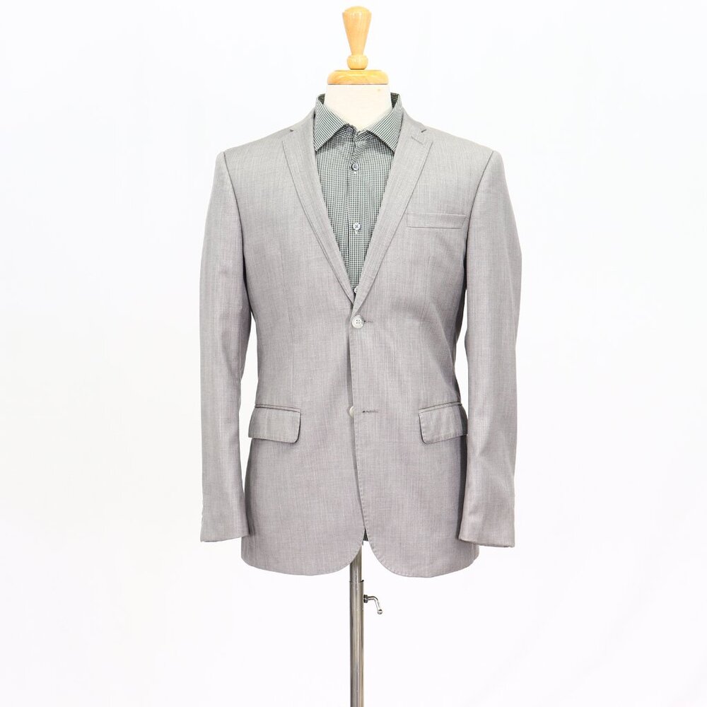 Perry Ellis 38R Gray HB 2-Button Sport Coat Blazer Jacket T196